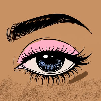 eye closed realistic