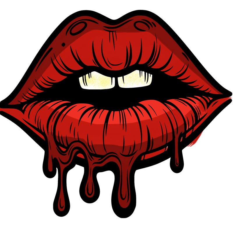 lips that look realistic and drip