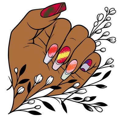 nails with french tip