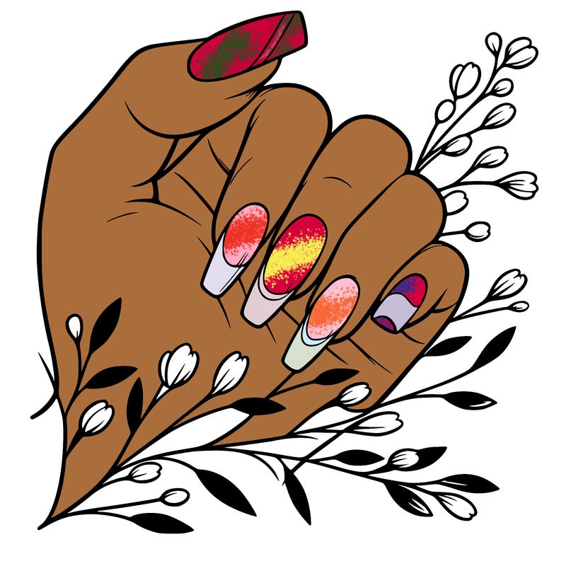 nails with french tip