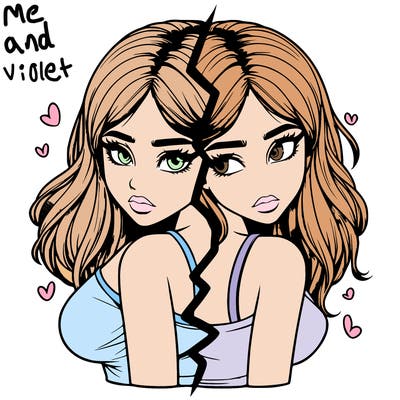 realistic girl split