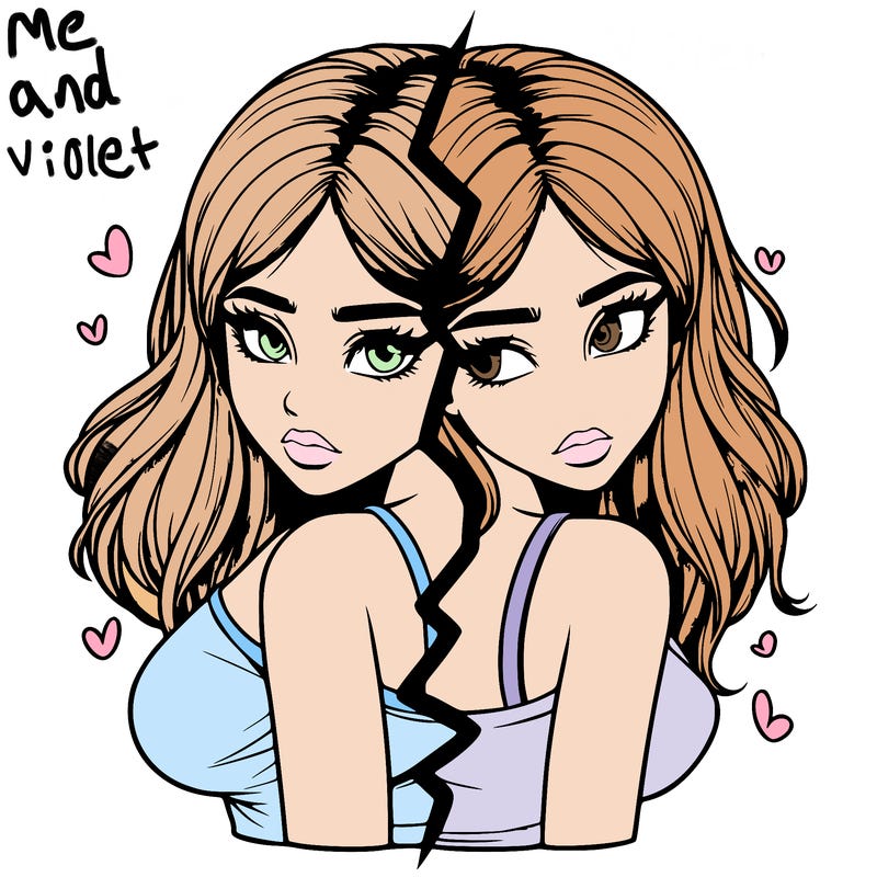 realistic girl split