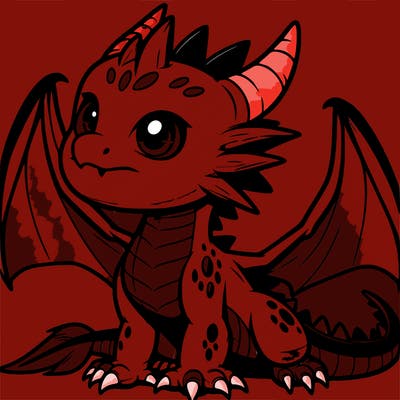 fierce baby night dragon