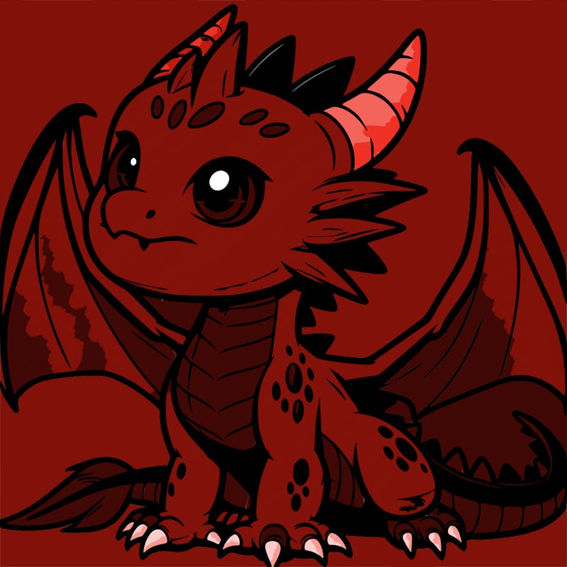 fierce baby night dragon