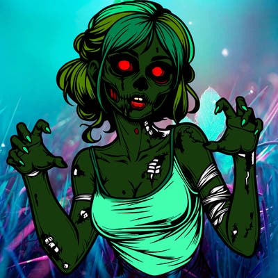 realistic zombie girl