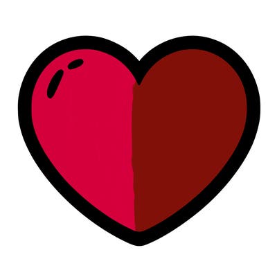 a blank heart