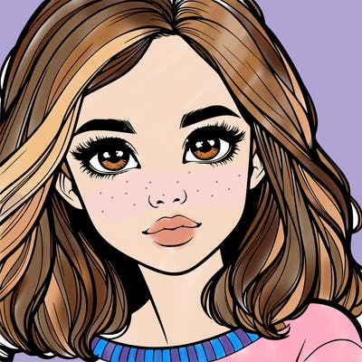 realistic girl whith cute eyes