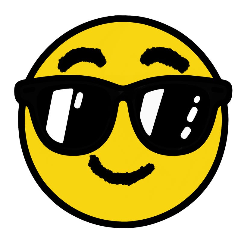 emoji with sunglasses