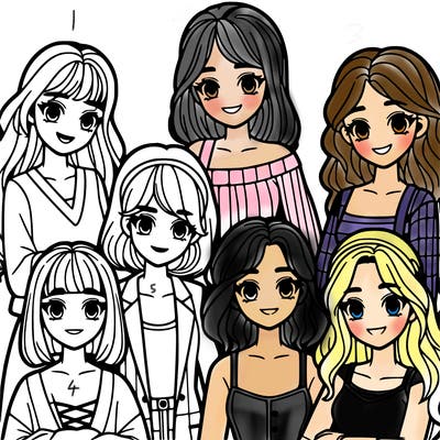 group of girls
