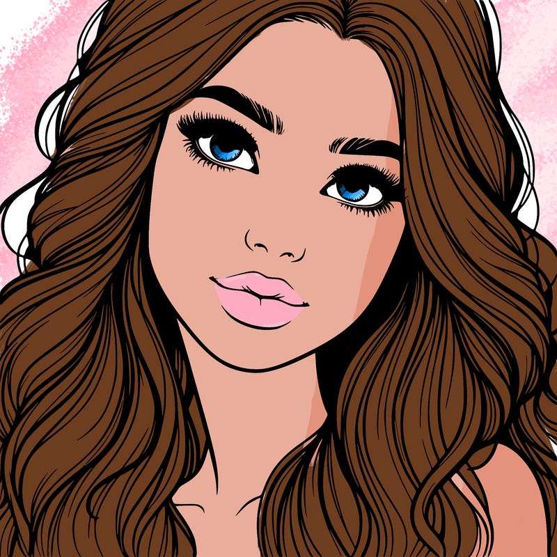 beautiful realistic girl