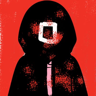 faceless girl in hoodie