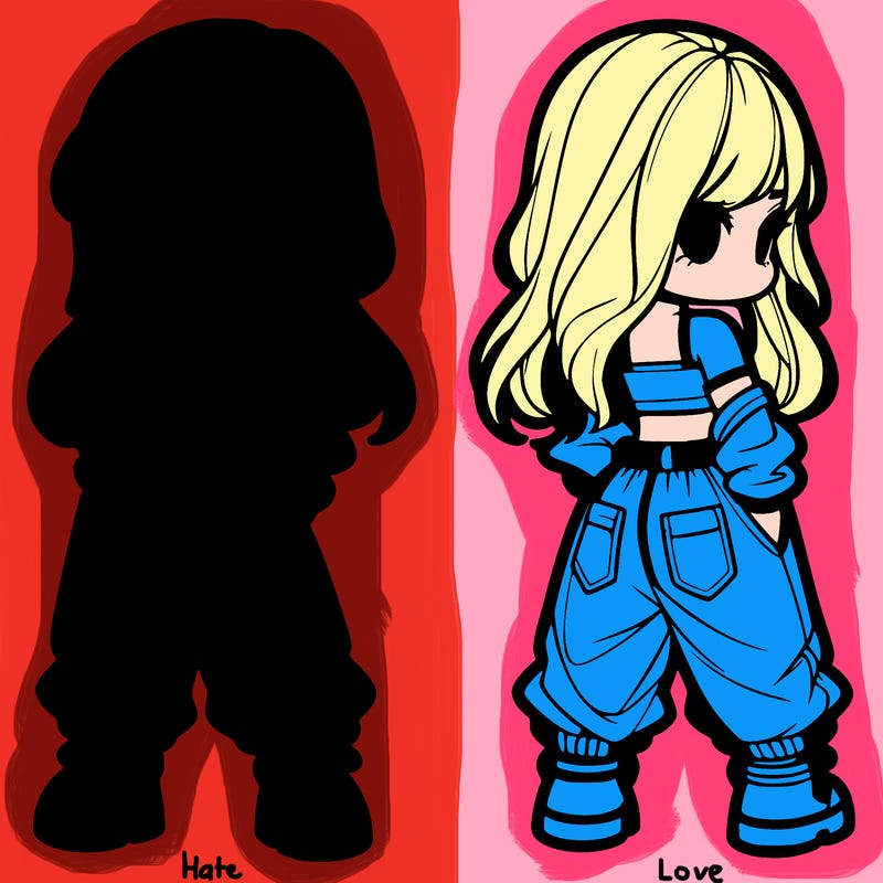 girl in crop top and baggy pants