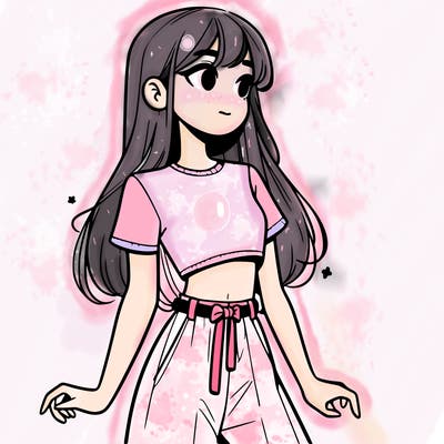 girl in a cute crop top