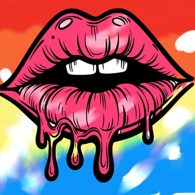 lips that look realistic and drip