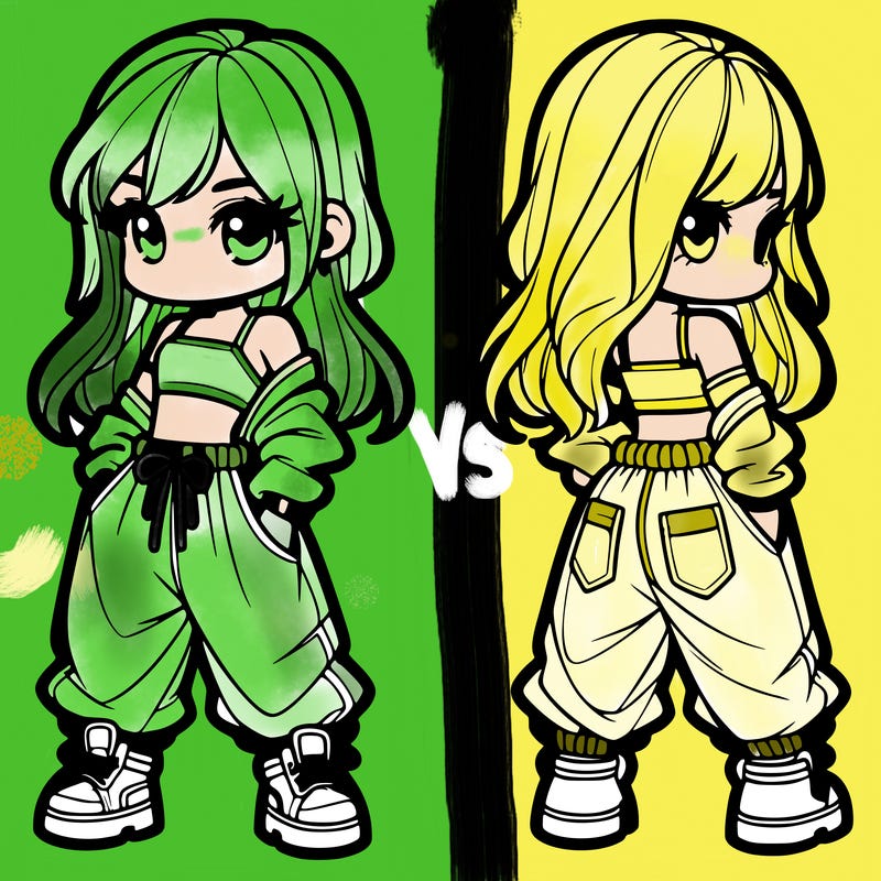 girl in crop top and baggy pants