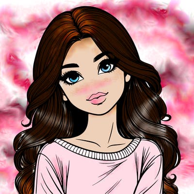 realistic beautiful girl