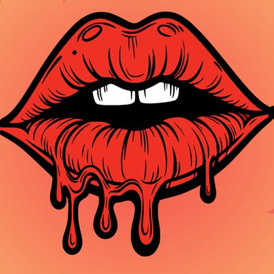 lips that look realistic and drip