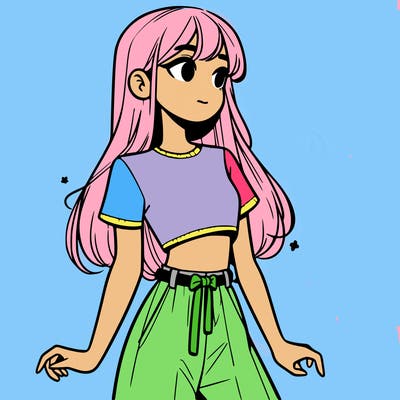 girl in a cute crop top