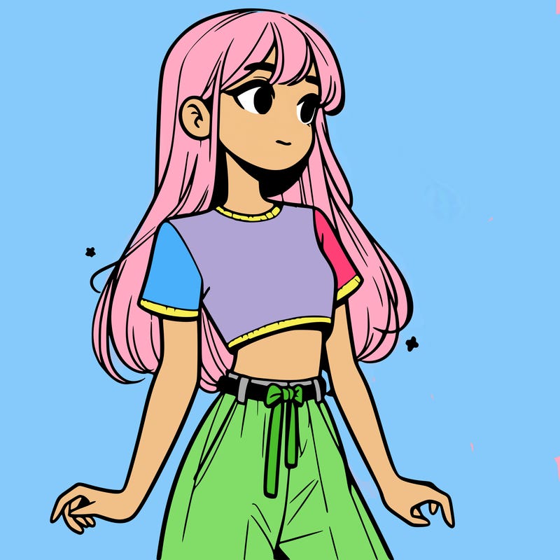 girl in a cute crop top