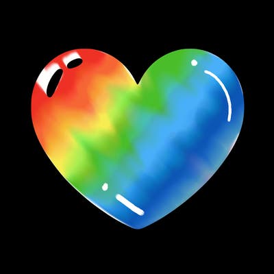 a blank heart