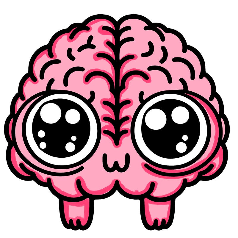 brain with eyes