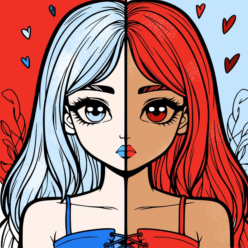 realistic girl split