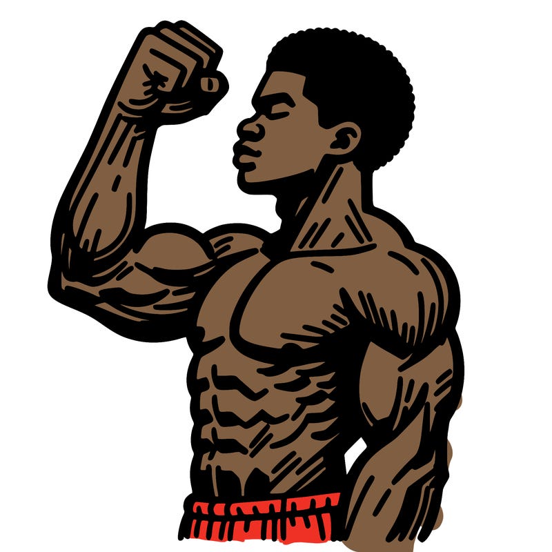 strong african american man