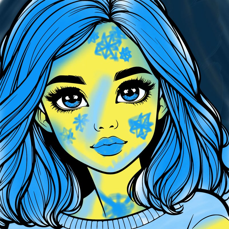 realistic girl whith cute eyes