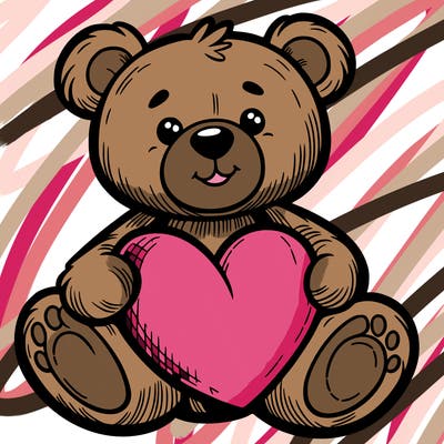 teddy bear a heart