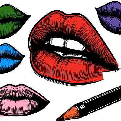 realistic  lips