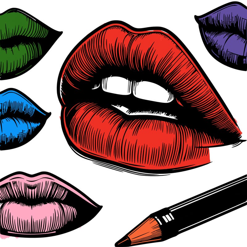 realistic  lips