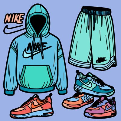 nike, clothes