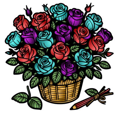 bunches of roses