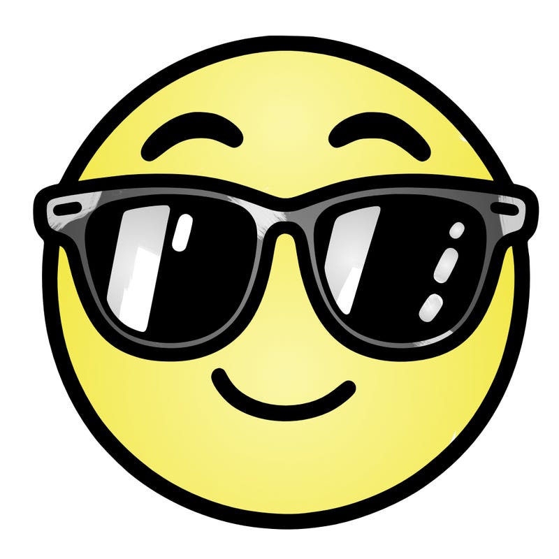 emoji with sunglasses