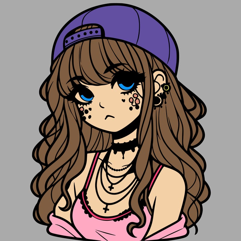 scene girl aesthetic