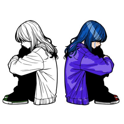 a lonely girl realistic