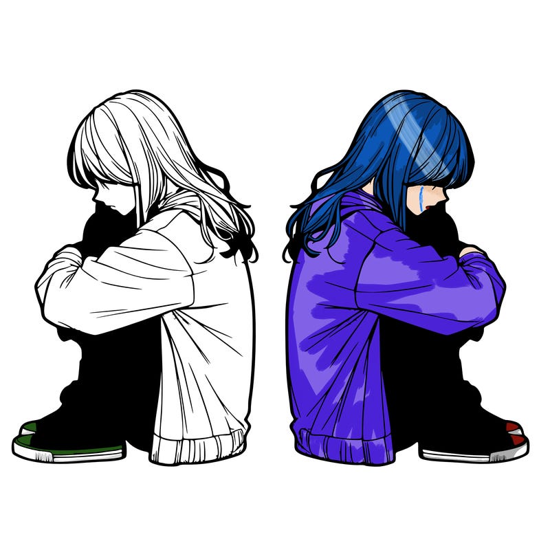 a lonely girl realistic