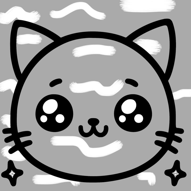 cute cat face%2c no background%2c