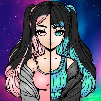 realistic girl split