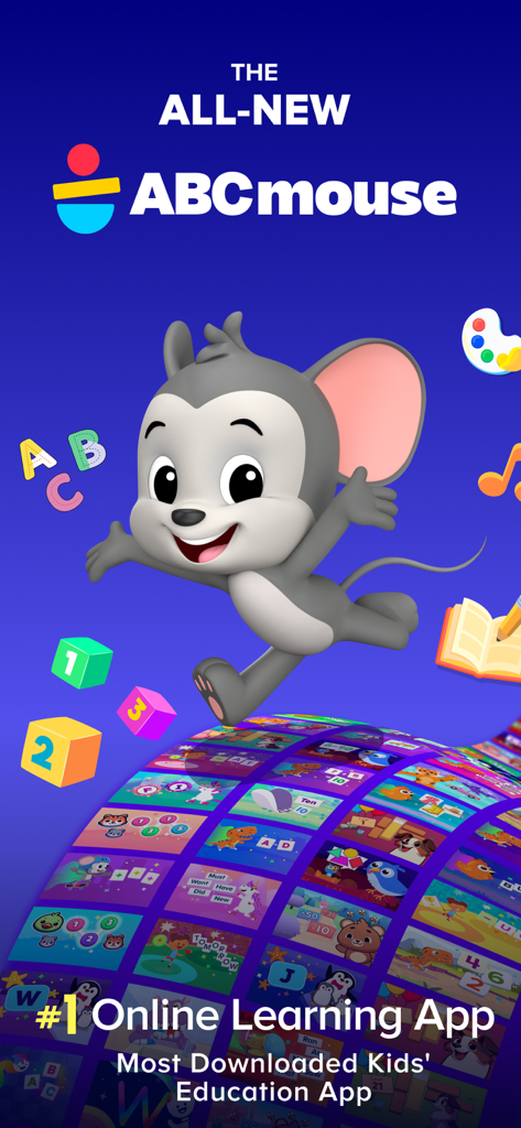 ABCmouse: Kids Learning Games - La nueva aplicación ABCmouse con una mascota de ratón de dibujos animados y varias actividades educativas de aprendizaje para niños