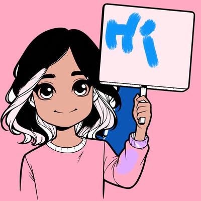 realistic girl holding up a sign