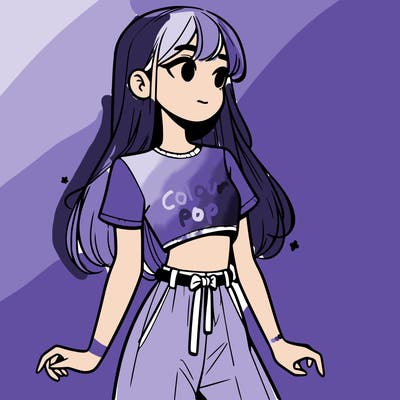 girl in a cute crop top