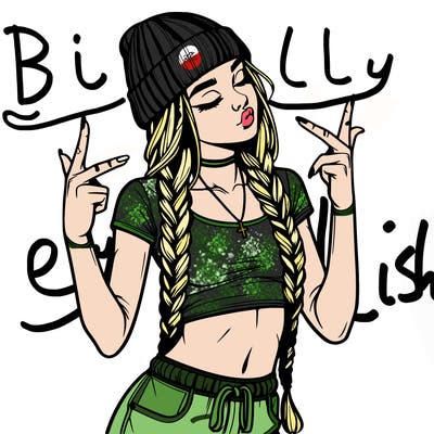 realistic teenage girl with braids and a beanie and crop top doing 🫶🏼