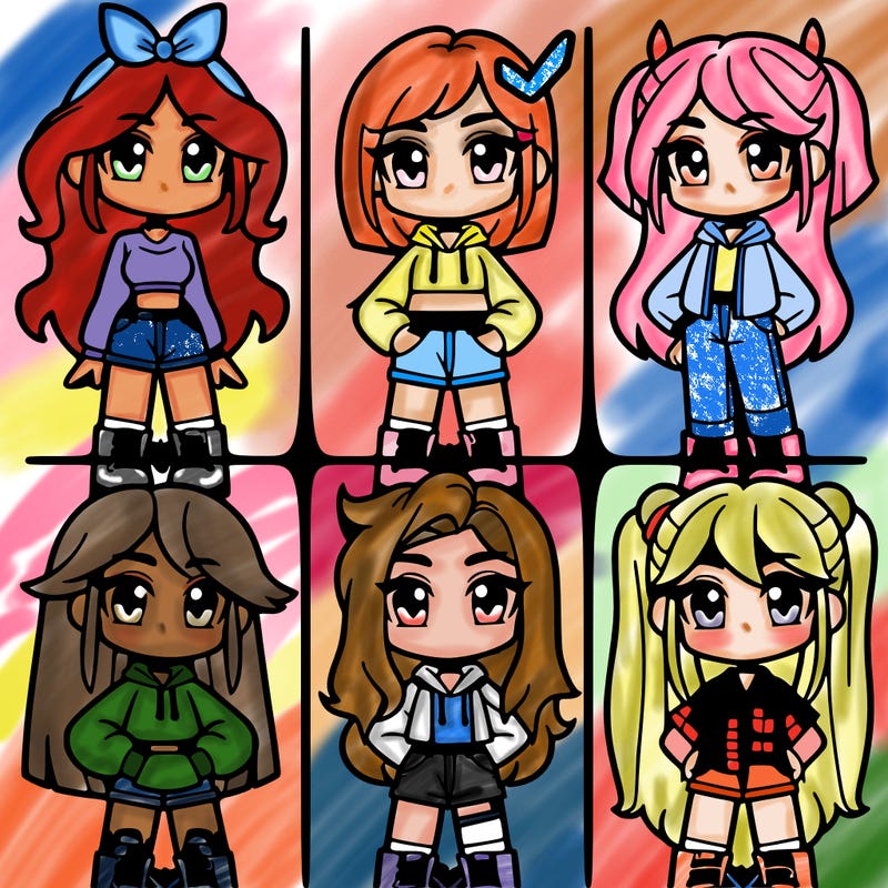 divisions into four girl