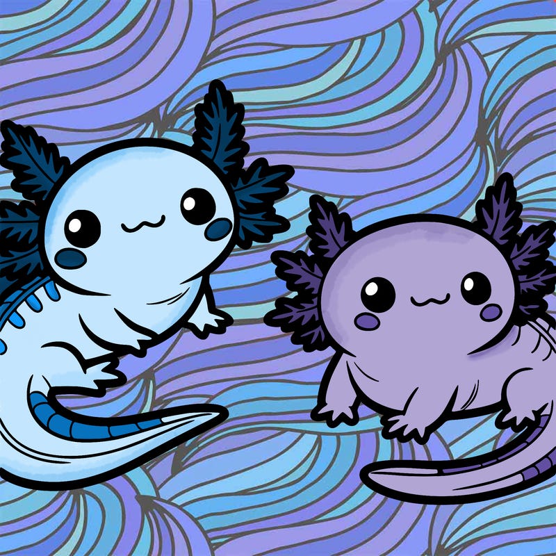 cute axolotls