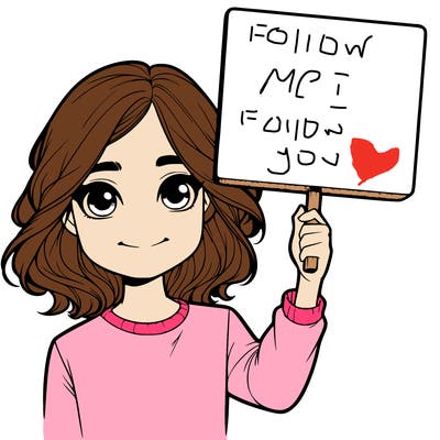 realistic girl holding up a sign