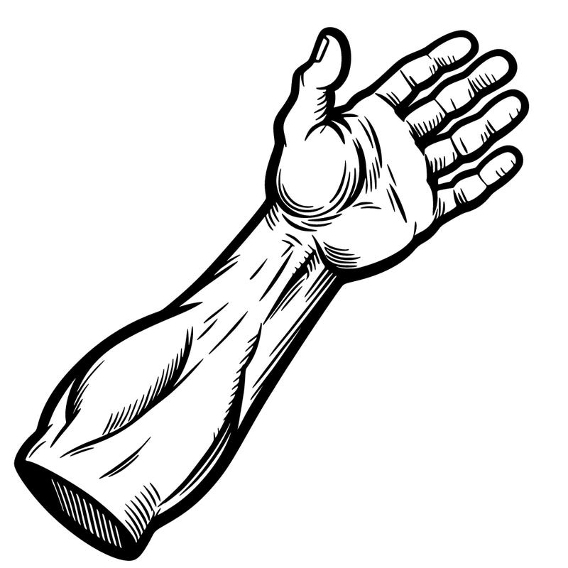 an arm