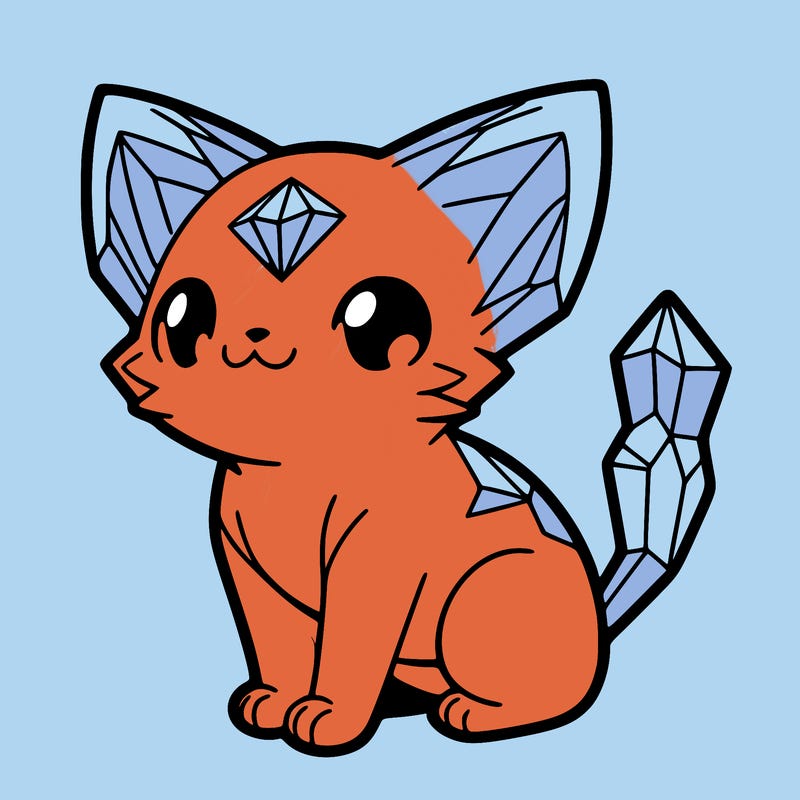 crystal kitten