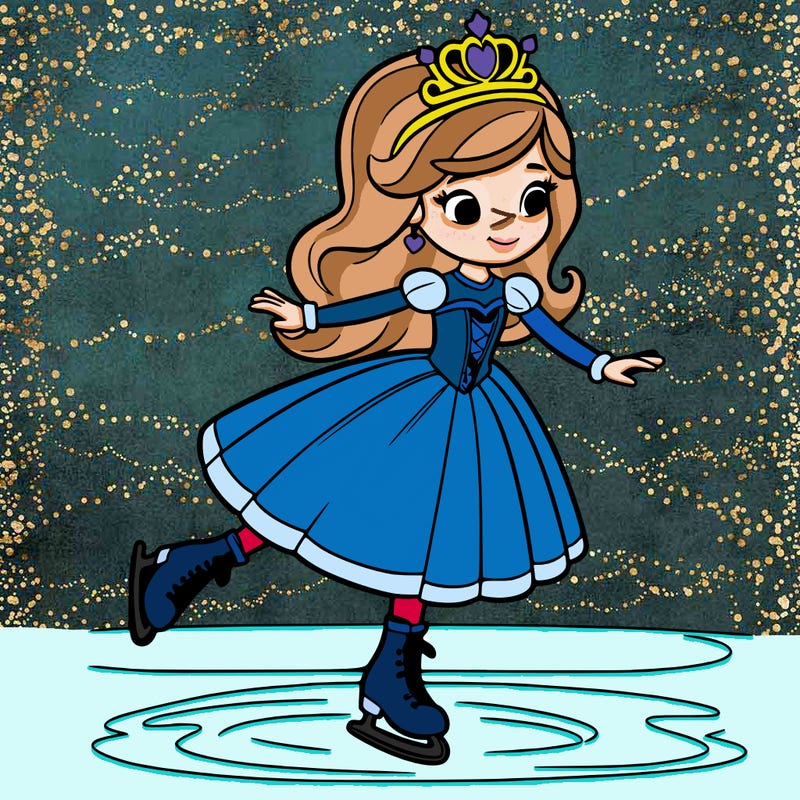 princess skating on ice