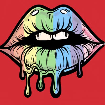 lips that look realistic and drip